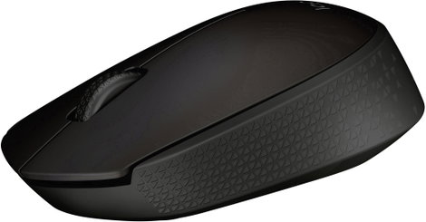 Logitech B170 OEM WLAN egér Rádiójel vezérlésű Infra Fekete 3 Gombok 1000 dpi Beépített görgetőkerék 2. kép