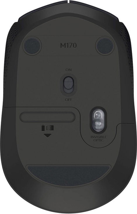 Logitech B170 OEM WLAN egér Rádiójel vezérlésű Infra Fekete 3 Gombok 1000 dpi Beépített görgetőkerék 5. kép
