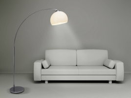 Brilliant Vessa 92940/75 Állólámpa E27 60 W Króm, Fehér
