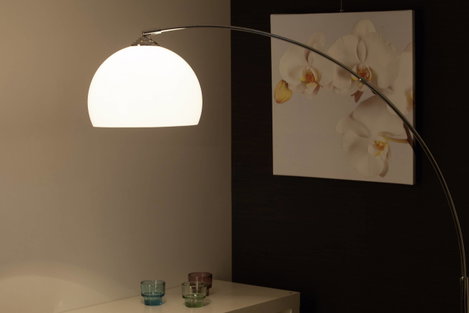 Brilliant Vessa 92940/75 Állólámpa E27 60 W Króm, Fehér 4. kép