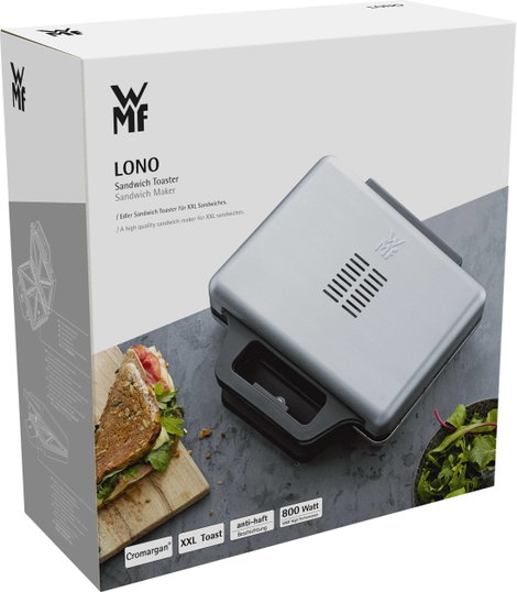 WMF 0415150011 Szendvicssütő Ezüst, Fekete 4. kép
