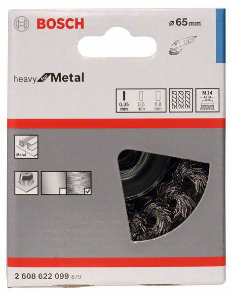Bosch Fazékkefe - 65 mm, 0,35 mm, M14 2 608 622 099 1 db 2. kép