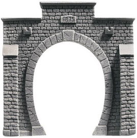 NOCH 48051 PROFI plus TT Tunnel-Portal 1 sínes Keményhab kész modell, Festett