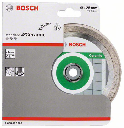 Bosch Accessories 2608602202 Standard for Ceramic Gyémánt bevonatú vágótárcsa Ø 125 mm 1 db 2. kép