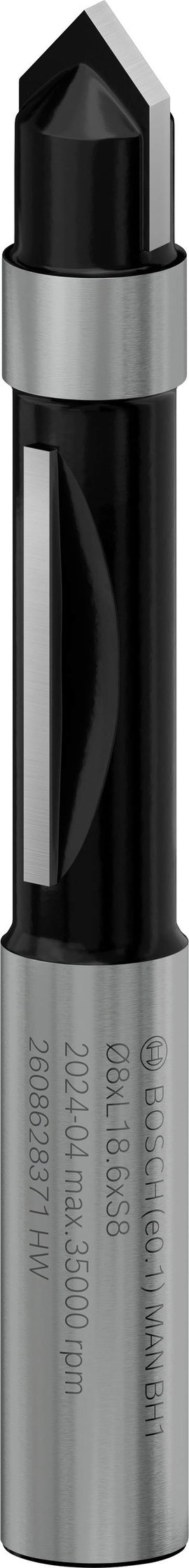 Bosch Accessories 2608628371 Másoló maró Keményfém Hossz 64 mm Átmérő 8 mm Szár átmérő 8 mm