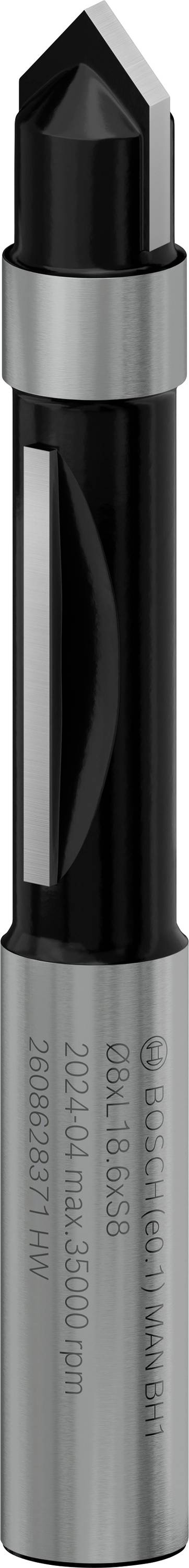 Bosch Accessories 2608628371 Másoló maró Keményfém Hossz 64 mm Átmérő 8 mm Szár átmérő 8 mm