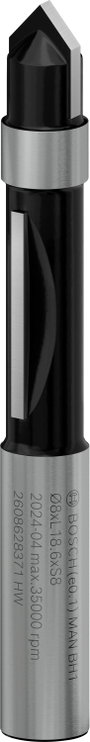 Bosch Accessories 2608628371 Másoló maró Keményfém Hossz 64 mm Átmérő 8 mm Szár átmérő 8 mm bélyegkép