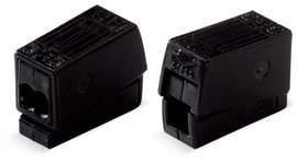 WAGO 224-114 2-DRAADS KROONKLEM 2,5MM² ZWART Lámpakapocs hajlékony: 0.5-2.5 mm² merev: 0.5-2.5 mm² P