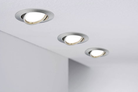 Beépíthető lámpakészlet, LED GU10, vas (matt), 10 db, Paulmann 93399 3. kép