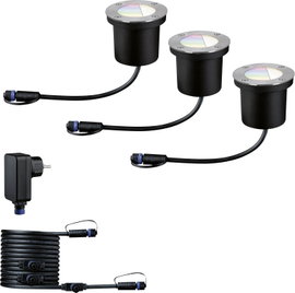 Paulmann Boden Einbauleuchten Starterset RGBW 94275 Világításrendszer, Plug & Shine ZigBee LED 3.6 W