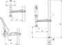 Csavarbilincs hegesztőasztalokhoz Bessey TW28-30-12K Szorítási szélesség (max.):300 mm Visszavonás:1 6. bélyegkép
