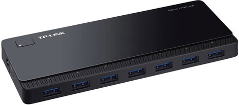 TP-LINK UH700 7 port USB 3.2 hub Fekete 2. kép