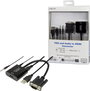 VGA - HDMI átalakító, 1x VGA dugó/3,5 mm jack alj - 1x HDMI alj, fekete, 0,45 m, LogiLink CV0060 11. bélyegkép