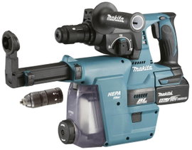 Makita DHR243RTJW SDS-Plus-Akkus kombi kalapács 18 V 5 Ah Töltővel