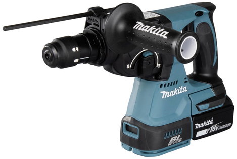 Makita DHR243RTJW SDS-Plus-Akkus kombi kalapács 18 V 5 Ah Töltővel 2. kép