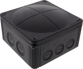 Wiska 10062215 Leágaztató doboz (H x Sz x Ma) 140 x 140 x 82 mm Fekete (RAL 9005) IP66/IP67 1 db