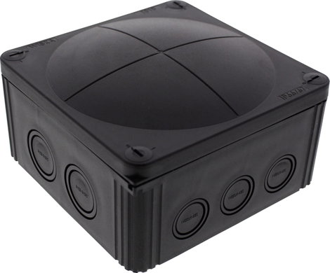 Wiska 10062215 Leágaztató doboz (H x Sz x Ma) 140 x 140 x 82 mm Fekete (RAL 9005) IP66/IP67 1 db