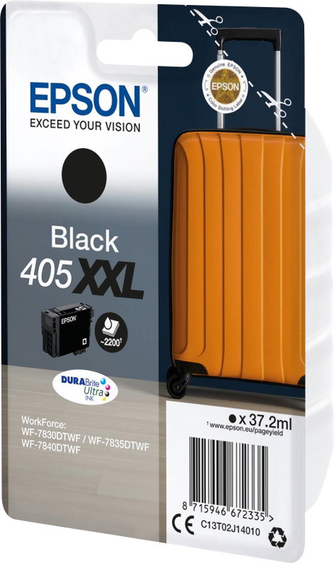 Epson Tinta T02J1, 405XXL Eredeti Fekete C13T02J14010 2. kép