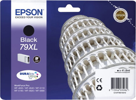 Epson T7901, 79XL #####Tinte Eredeti helyettesíti Epson C13T79014010 Fekete