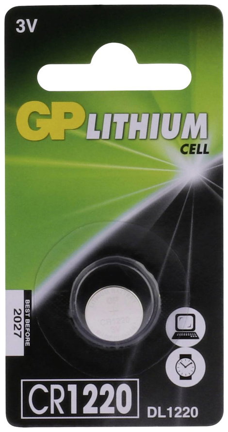 GP Batteries Gombelem CR 1220 3 V 1 db Lítium GPCR1220STD346C1 2. kép