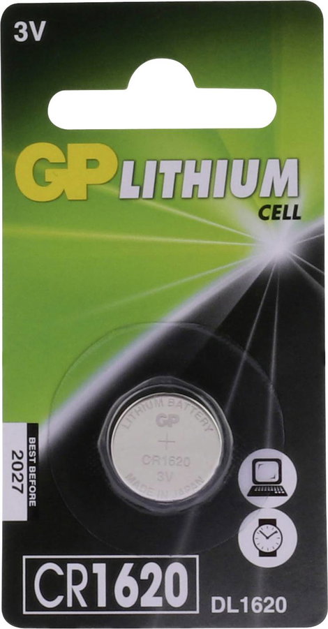 GP Batteries Gombelem CR 1620 3 V 1 db Lítium GPCR1620 2. kép