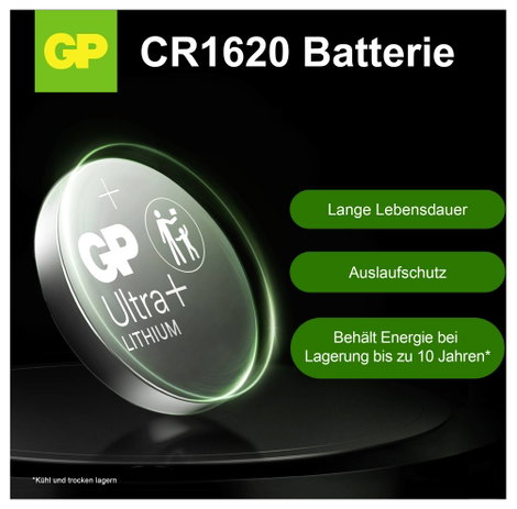 GP Batteries Gombelem CR 1620 3 V 1 db Lítium GPCR1620 8. kép