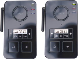 PMR intercom rádió készlet 446MHz-es vezeték nélküli intercom fekete színben m-e modern-electronics 