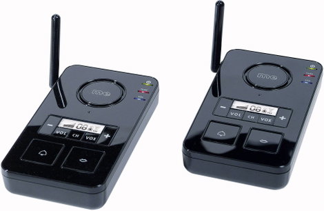 PMR intercom rádió készlet 446MHz-es vezeték nélküli intercom fekete színben m-e modern-electronics 2. kép
