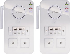 PMR intercom rádió készlet 446MHz-es vezeték nélküli intercom fehér színben m-e modern-electronics F