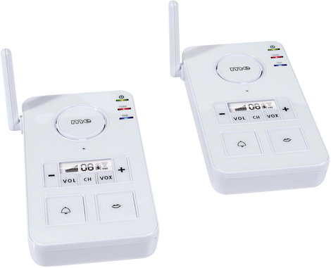 PMR intercom rádió készlet 446MHz-es vezeték nélküli intercom fehér színben m-e modern-electronics F 2. kép