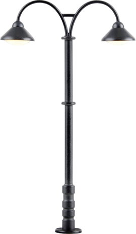 Viessmann Modelltechnik H0 Peron lámpa Kettős Kész modell 6109 1 db
