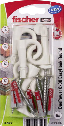 Fischer DuoPower 6x30 EasyHook Round K (6) Tipli készlet 557923 1 készlet
