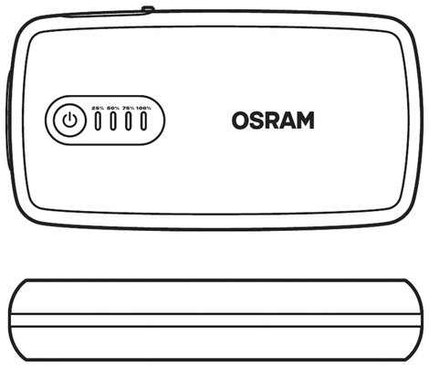 OSRAM Gyorsindító rendszer BATTERYstart 300 OBSL300 Indulási segédáram=300 A 2 db USB-s dugalj 9. kép
