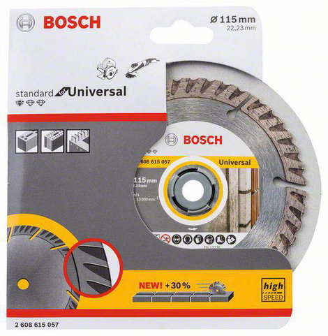Bosch Accessories 2608615057 Standard for Universal Speed Gyémánt bevonatú vágótárcsa Ø 115 mm Furat 2. kép