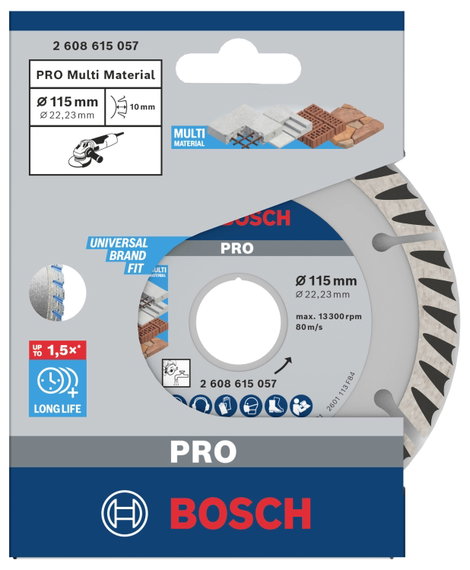 Bosch Accessories 2608615057 Standard for Universal Speed Gyémánt bevonatú vágótárcsa Ø 115 mm Furat 3. kép