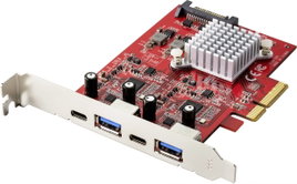 Renkforce RF-4679642 2+2 port USB 3.1 kontroller kártya USB 3.2 (2. generáció), USB-C® PCIe