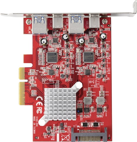 Renkforce RF-4679642 2+2 port USB 3.1 kontroller kártya USB 3.2 (2. generáció), USB-C® PCIe 3. kép