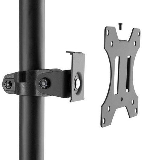 Digitus DA-90374 1 részes PC-/monitor gurulós kocsi 43,2 cm (17) - 81,3 cm (32) Fekete Állítható mag 11. kép