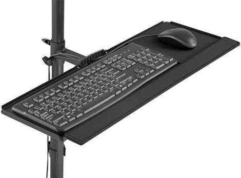 Digitus DA-90374 1 részes PC-/monitor gurulós kocsi 43,2 cm (17) - 81,3 cm (32) Fekete Állítható mag 3. kép