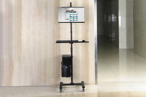 Digitus DA-90374 1 részes PC-/monitor gurulós kocsi 43,2 cm (17) - 81,3 cm (32) Fekete Állítható mag 5. kép