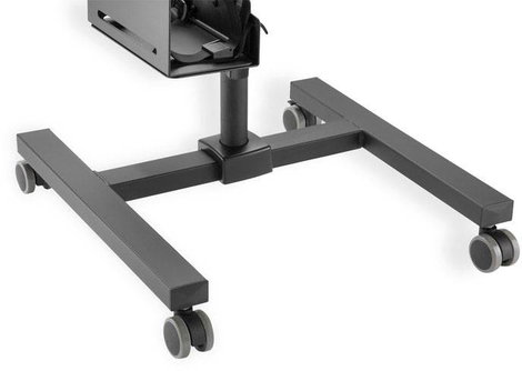 Digitus DA-90374 1 részes PC-/monitor gurulós kocsi 43,2 cm (17) - 81,3 cm (32) Fekete Állítható mag 8. kép