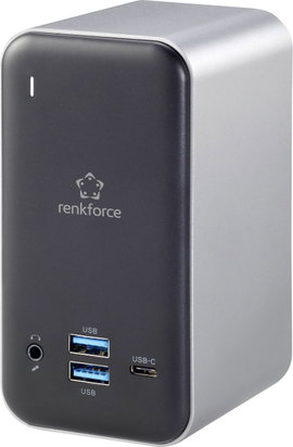 Univerzális USB-C notebook dokkoló állomás töltési funkcióval, Renkforce RF-4499452