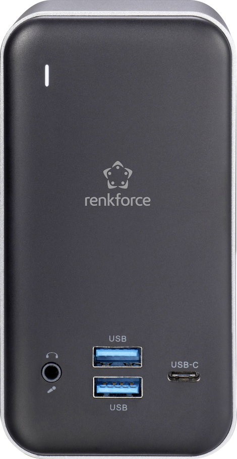 Univerzális USB-C notebook dokkoló állomás töltési funkcióval, Renkforce RF-4499452 3. kép