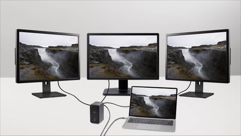 Univerzális USB-C notebook dokkoló állomás töltési funkcióval, Renkforce RF-4499452 7. kép