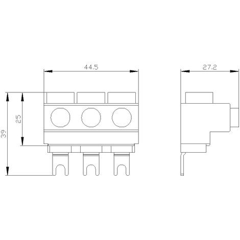 Siemens 3RV2925-5AB Betápláló kapocs 1 db 2. kép