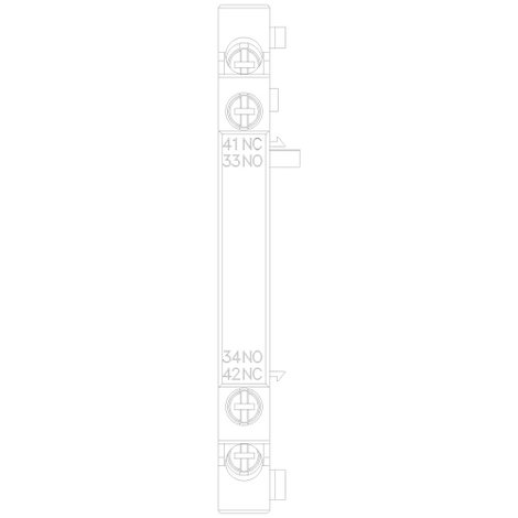 Siemens 3RV2901-1A Védőkapcsoló tömb 1 db Kapcsolási feszültség (max.): 400 V/AC (Sz x Ma x Mé) 9.5 4. kép