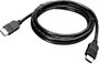 Lenovo HDMI Csatlakozókábel HDMI-A dugó, HDMI-A dugó 2.00 m Fekete 0B47070 HDMI kábel bélyegkép