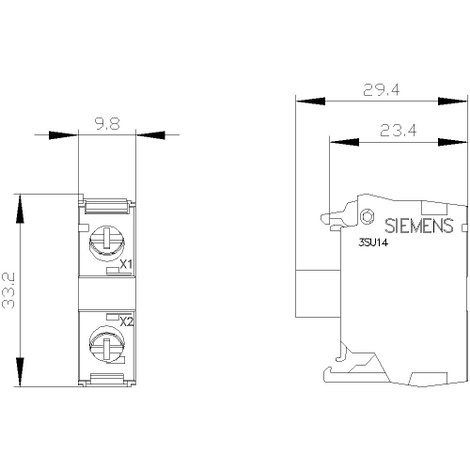 Siemens 3SU1401-1BB40-1AA0 LED modul Zöld 24 V DC/AC 5 db 3. kép