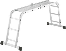 Hailo ProfiStep® combi 7412-037 Alumínium Többcélú létra Munkamagasság (max.): 4.35 m Ezüst 16.7 kg