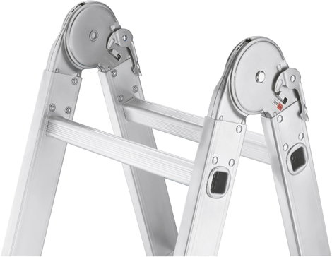 Hailo ProfiStep® combi 7412-037 Alumínium Többcélú létra Munkamagasság (max.): 4.35 m Ezüst 16.7 kg 3. kép